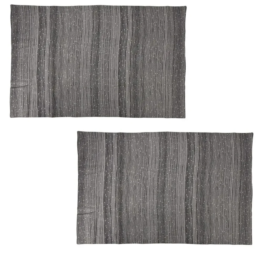 Restoration Hardware Italian Piscinas Sateen King Sham Set Washed Black Gray